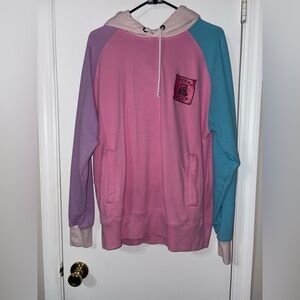 Teddy Fresh pink COLOR BLOCK HOODIE 2.0 Size Medium UNISEX